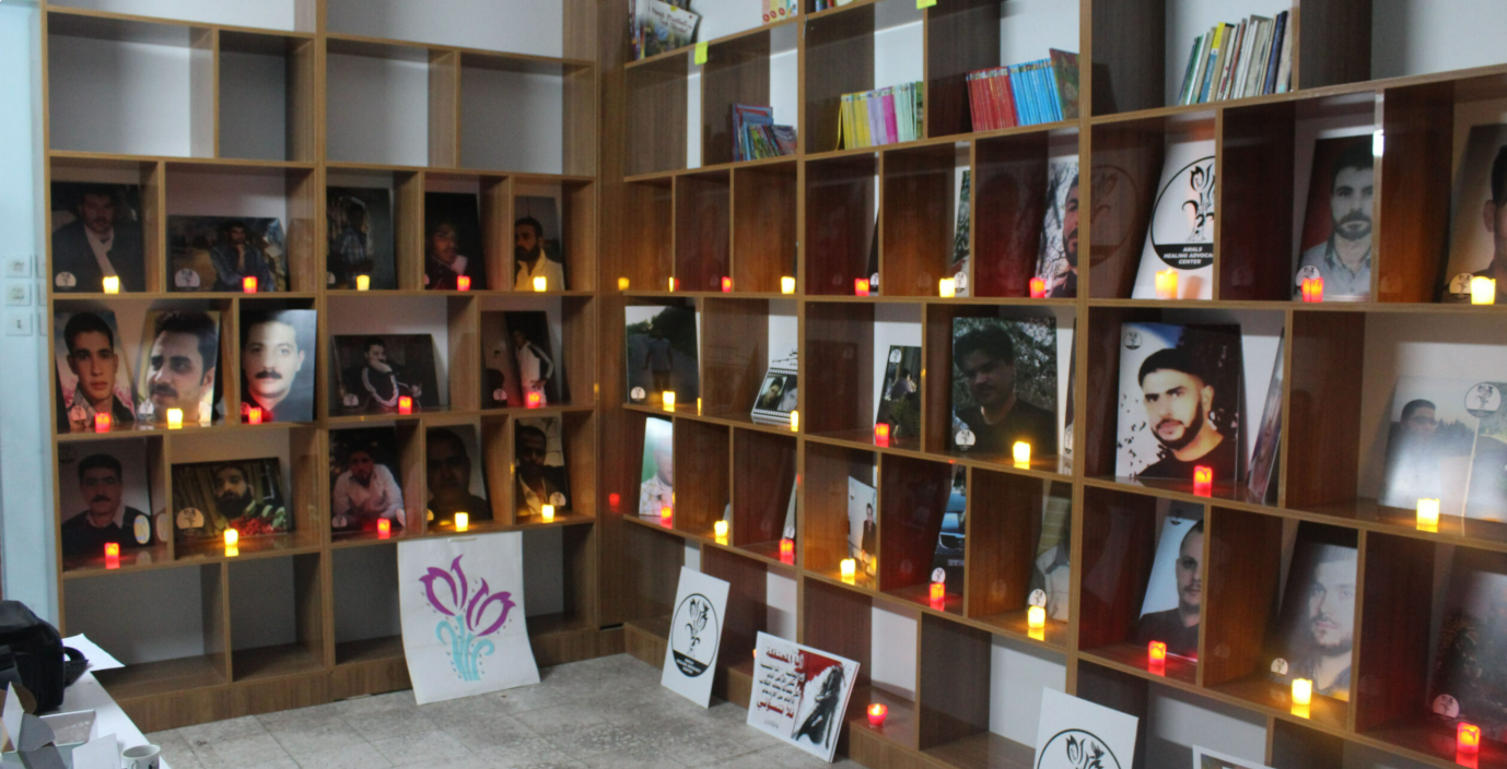 لقطة من فعاليات حملة «الحقيقة والعدالة» لمركز أمل