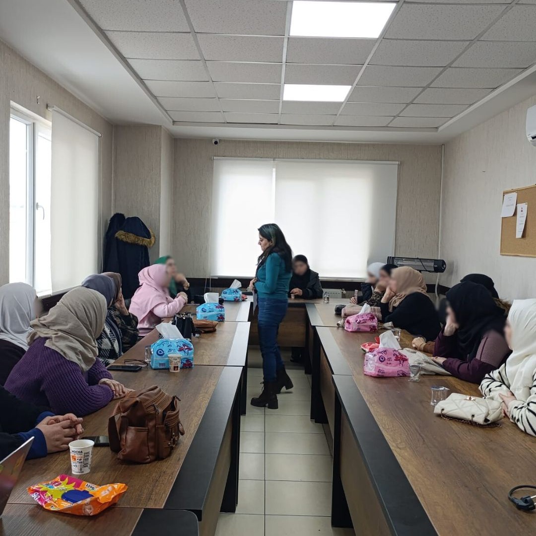 Participants during a community dialogue session